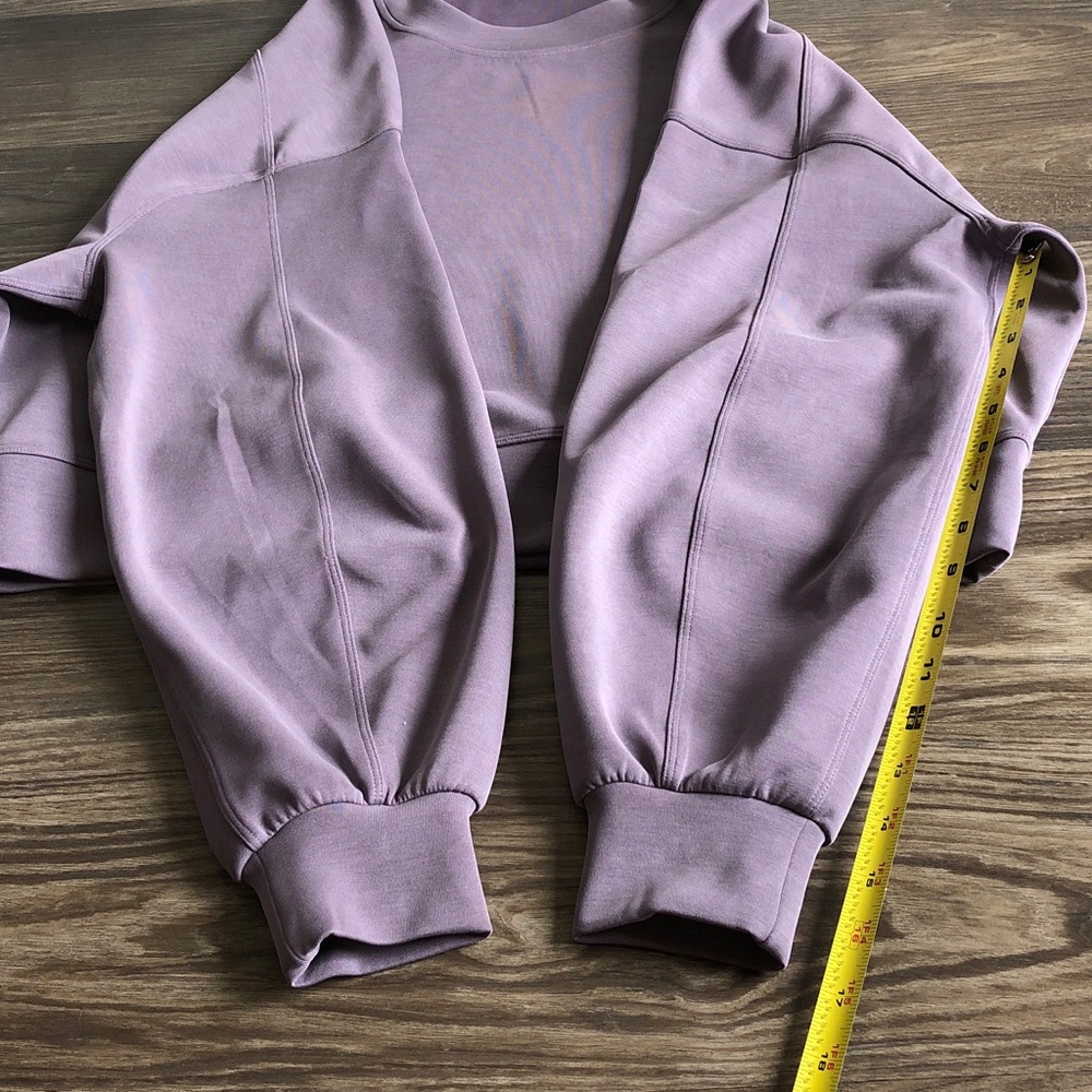 Lululemon Softstreme Perfectly Oversized Cropped Crew Pullover - Picture 10 of 11